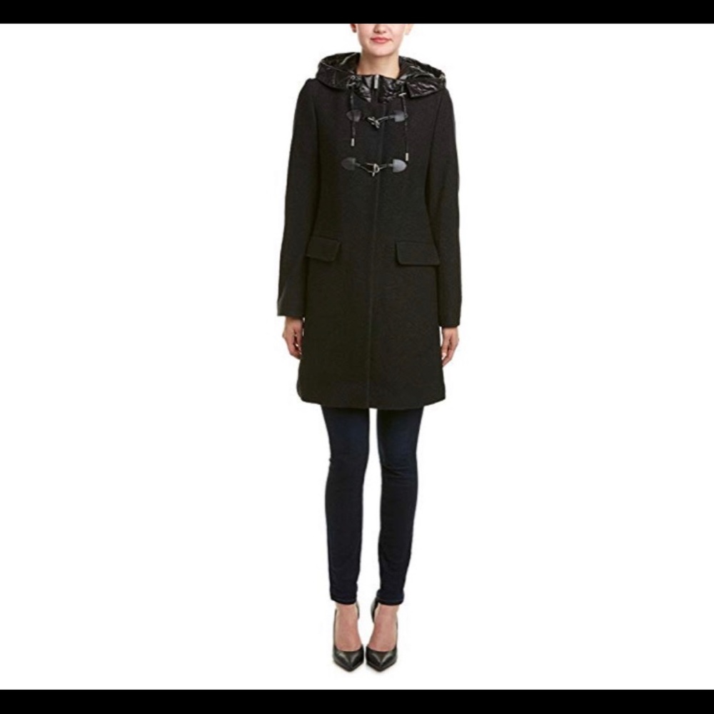 French Connection Black Toggle Coat-NWT
